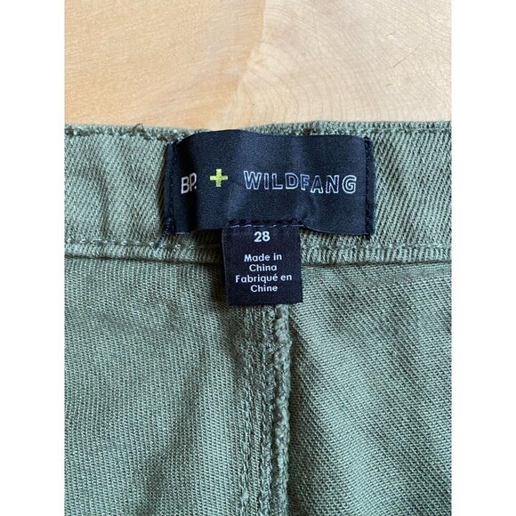BP + Wildfang BNWT Green Jeans Sz 28 Plus Size New - Picture 6 of 8